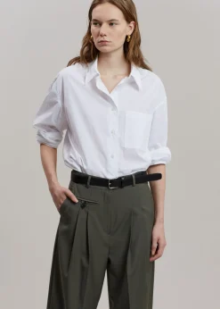 The Frankie Shop Ainsley Pants Olive Discount