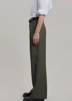 The Frankie Shop Ainsley Pants Olive Discount