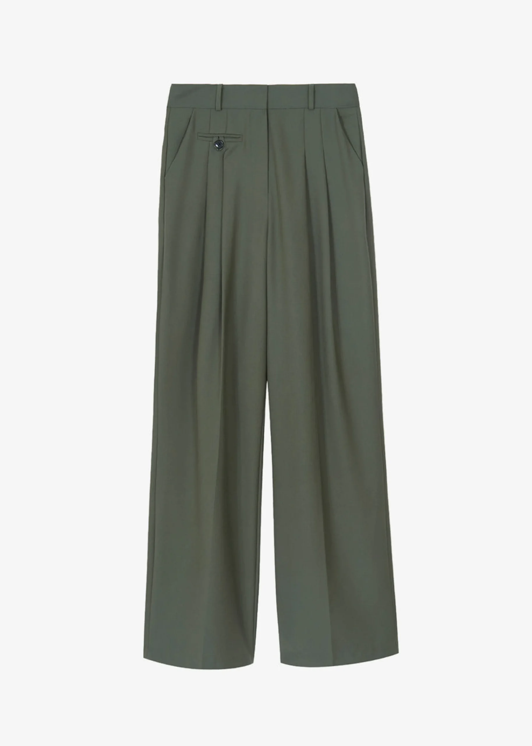 The Frankie Shop Ainsley Pants Olive Discount
