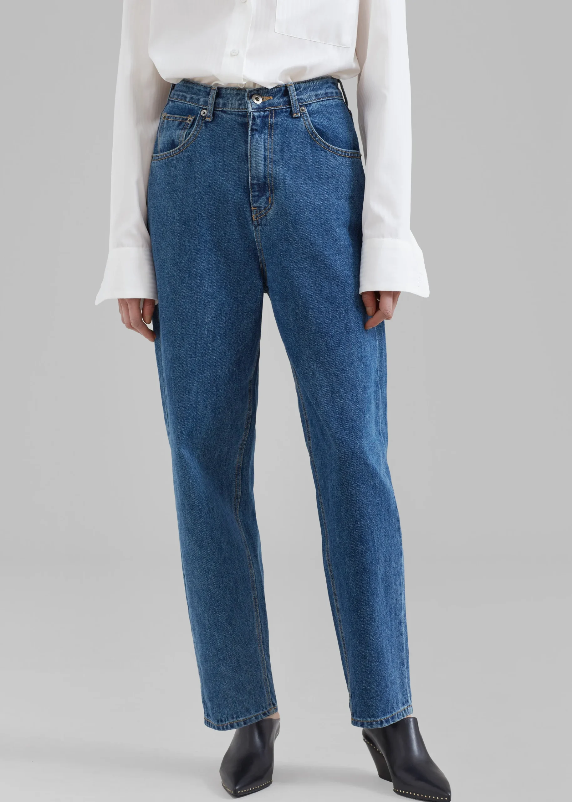 The Frankie Shop Alabama Jeans Medium Wash Hot