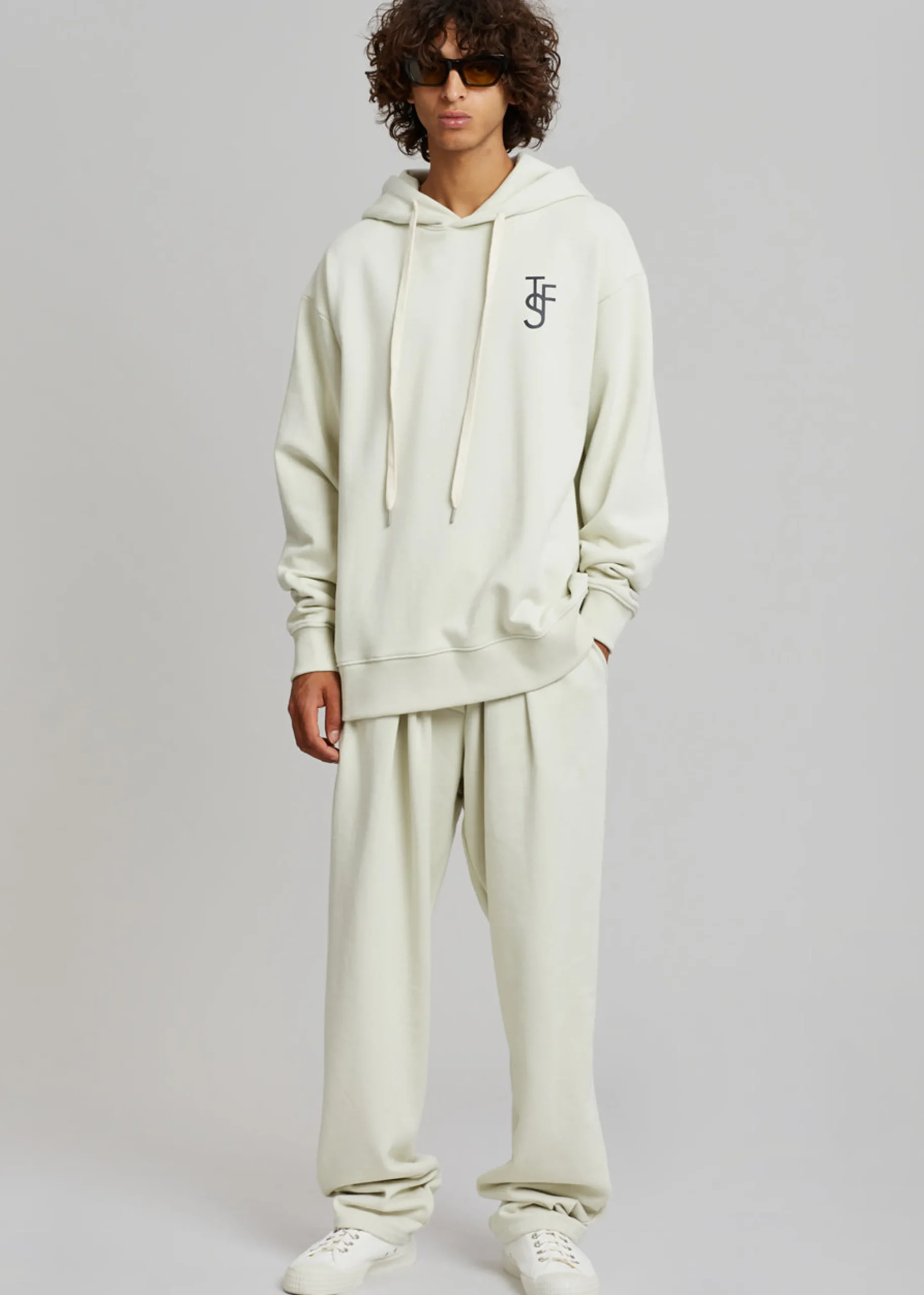 The Frankie Shop Alec Pleated Jogger Pants Beige Discount