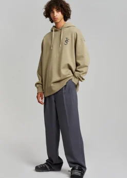 The Frankie Shop Alec Tfs Hoodie Olive Outlet