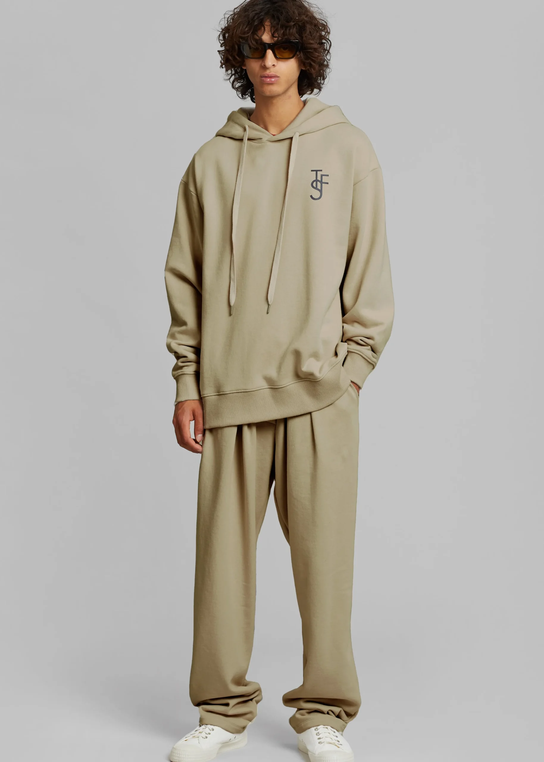 The Frankie Shop Alec Tfs Hoodie Olive Outlet