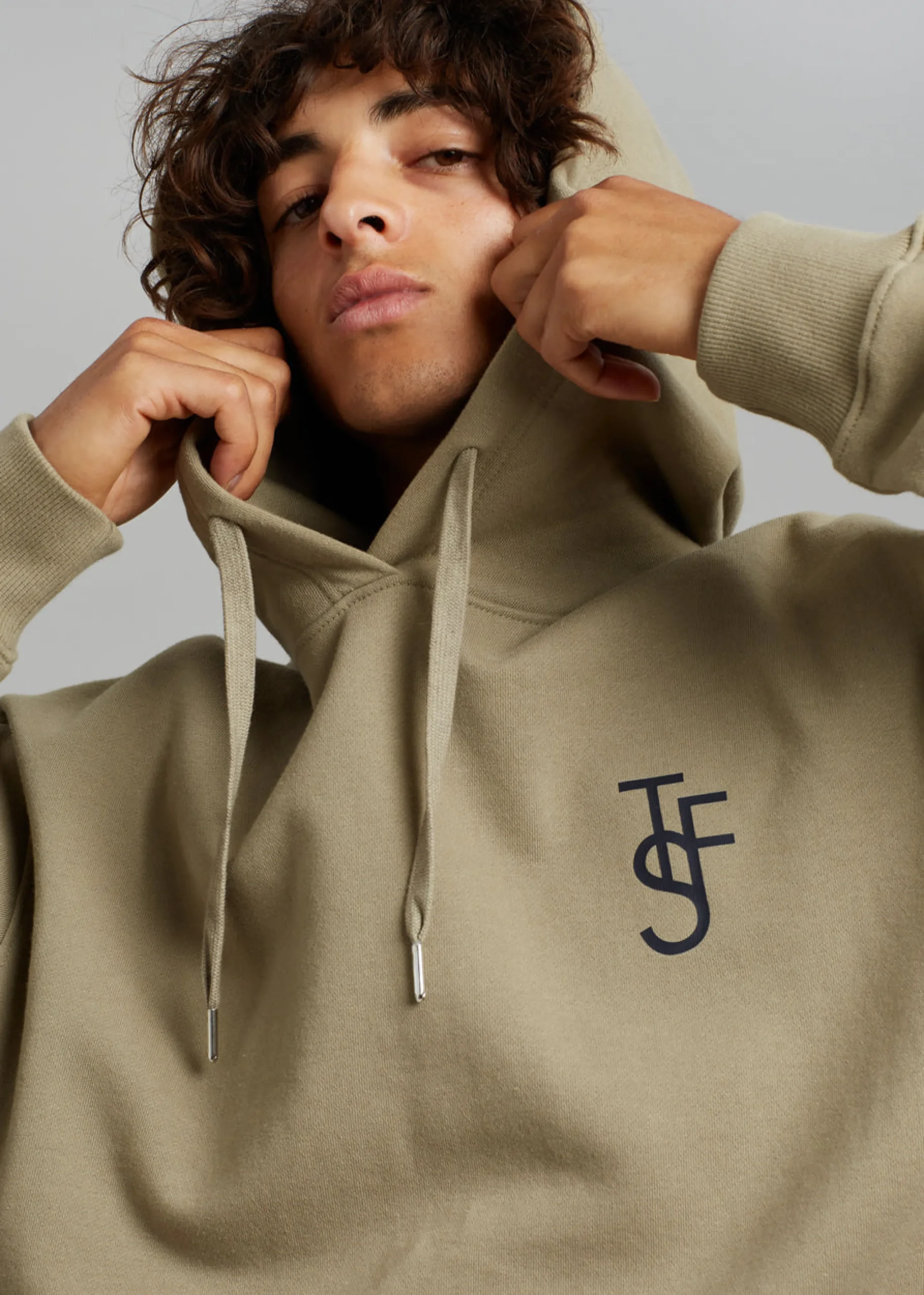 The Frankie Shop Alec Tfs Hoodie Olive Outlet