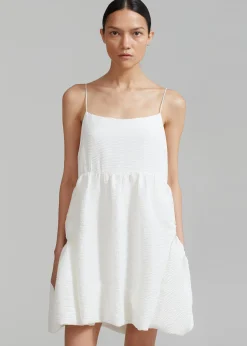 The Frankie Shop Alisa Pocket Mini Dress White Sale