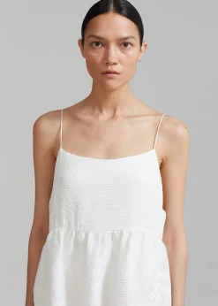 The Frankie Shop Alisa Pocket Mini Dress White Sale