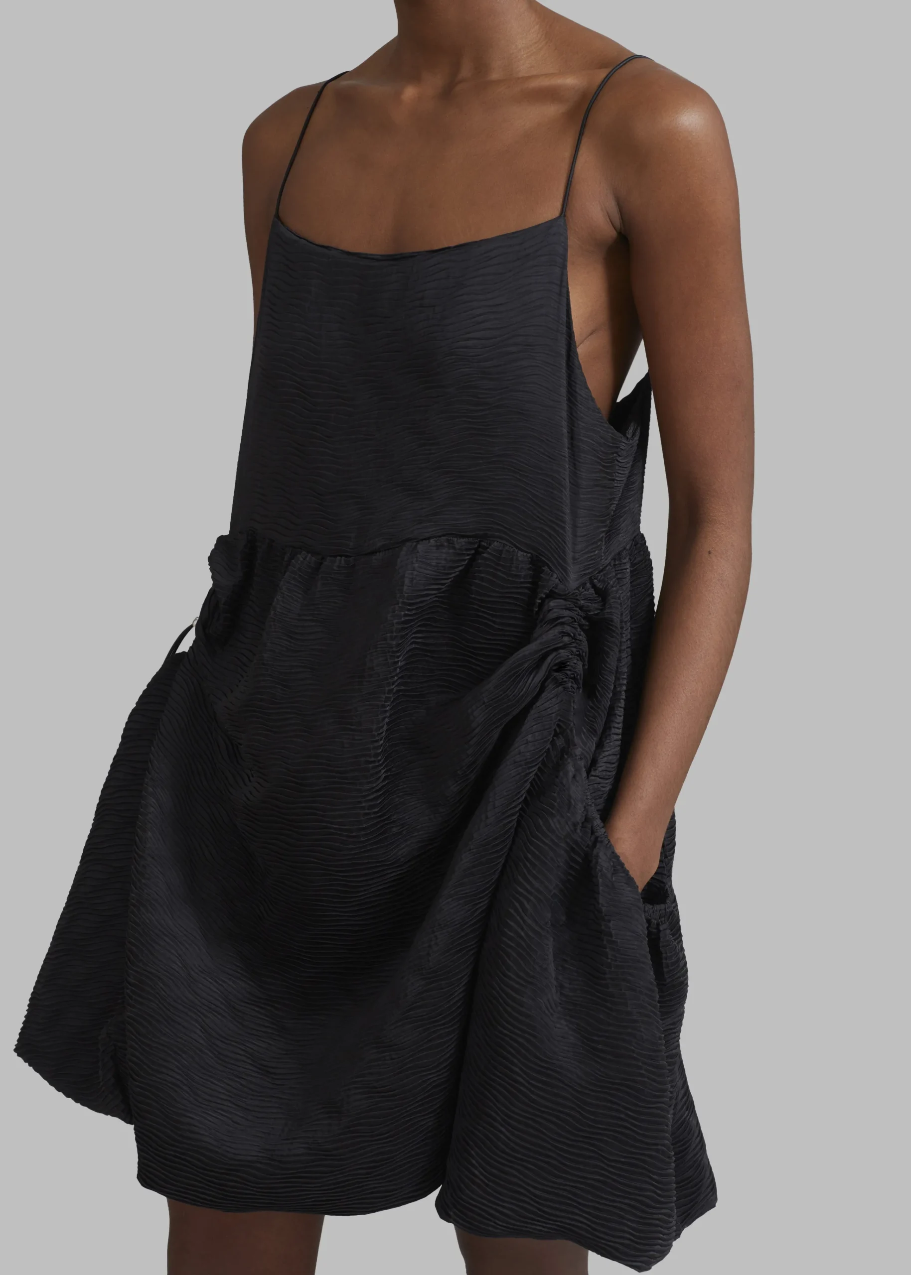 The Frankie Shop Alisa Pocket Mini Dress Black Sale