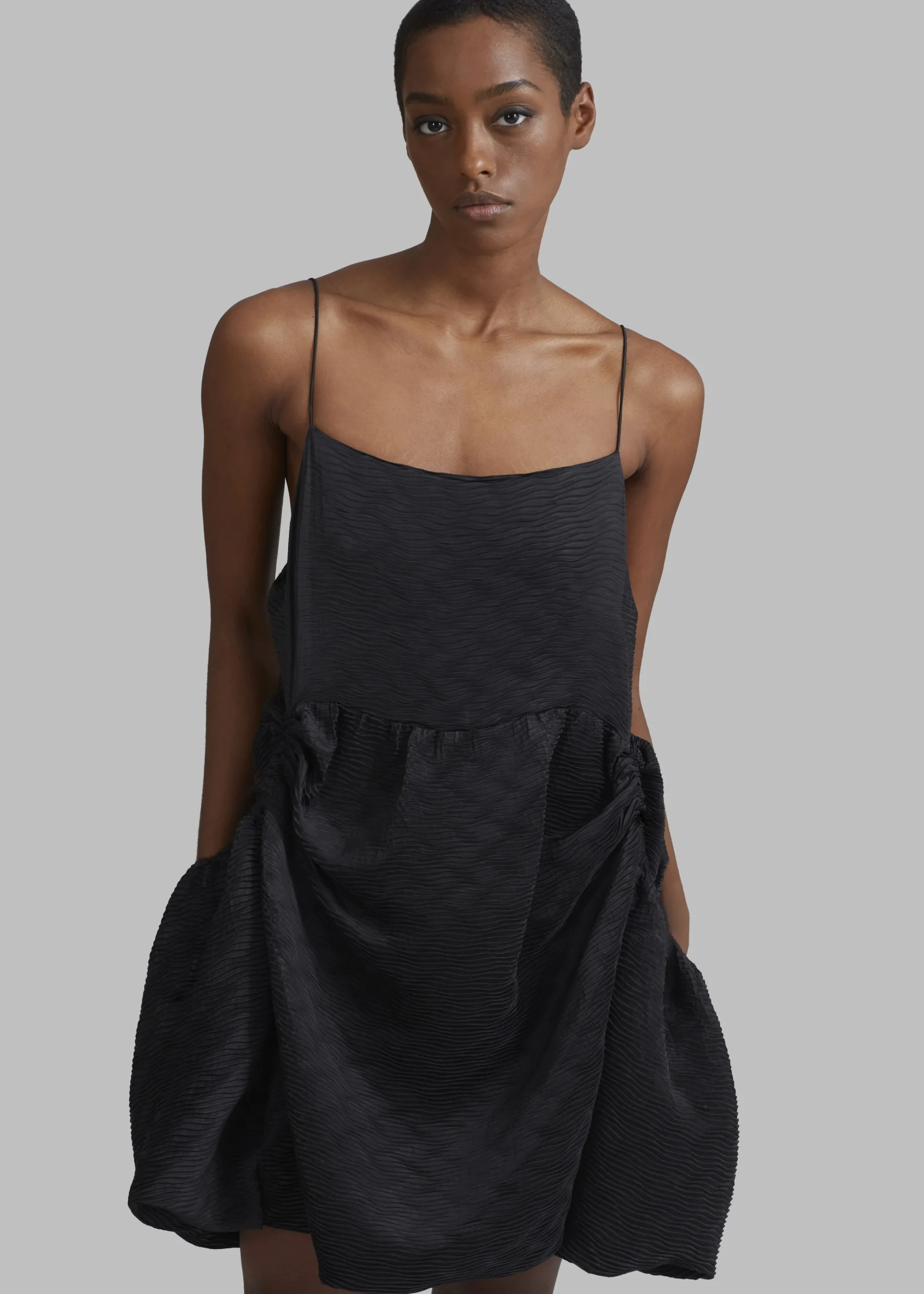 The Frankie Shop Alisa Pocket Mini Dress Black Sale