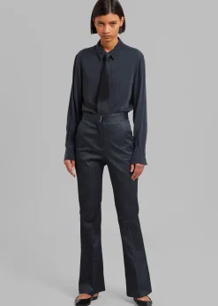The Frankie Shop Alix Bootcut Pant Lurex Grey Clearance