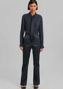 The Frankie Shop Alix Bootcut Pant Lurex Grey Clearance