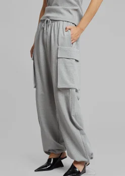 The Frankie Shop Aliz Cargo Sweatpants Grey Sale