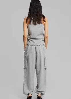 The Frankie Shop Aliz Cargo Sweatpants Grey Sale