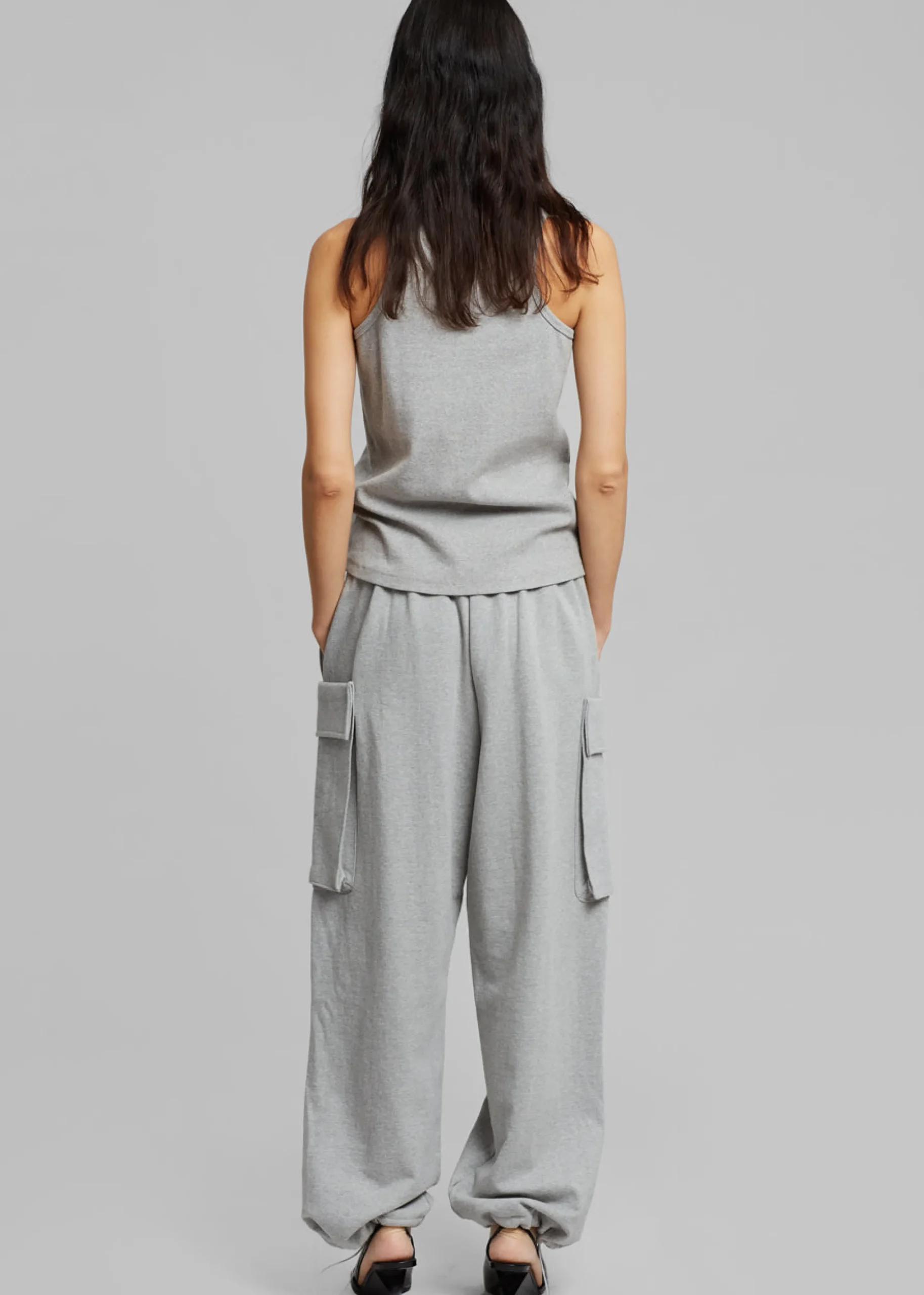 The Frankie Shop Aliz Cargo Sweatpants Grey Sale
