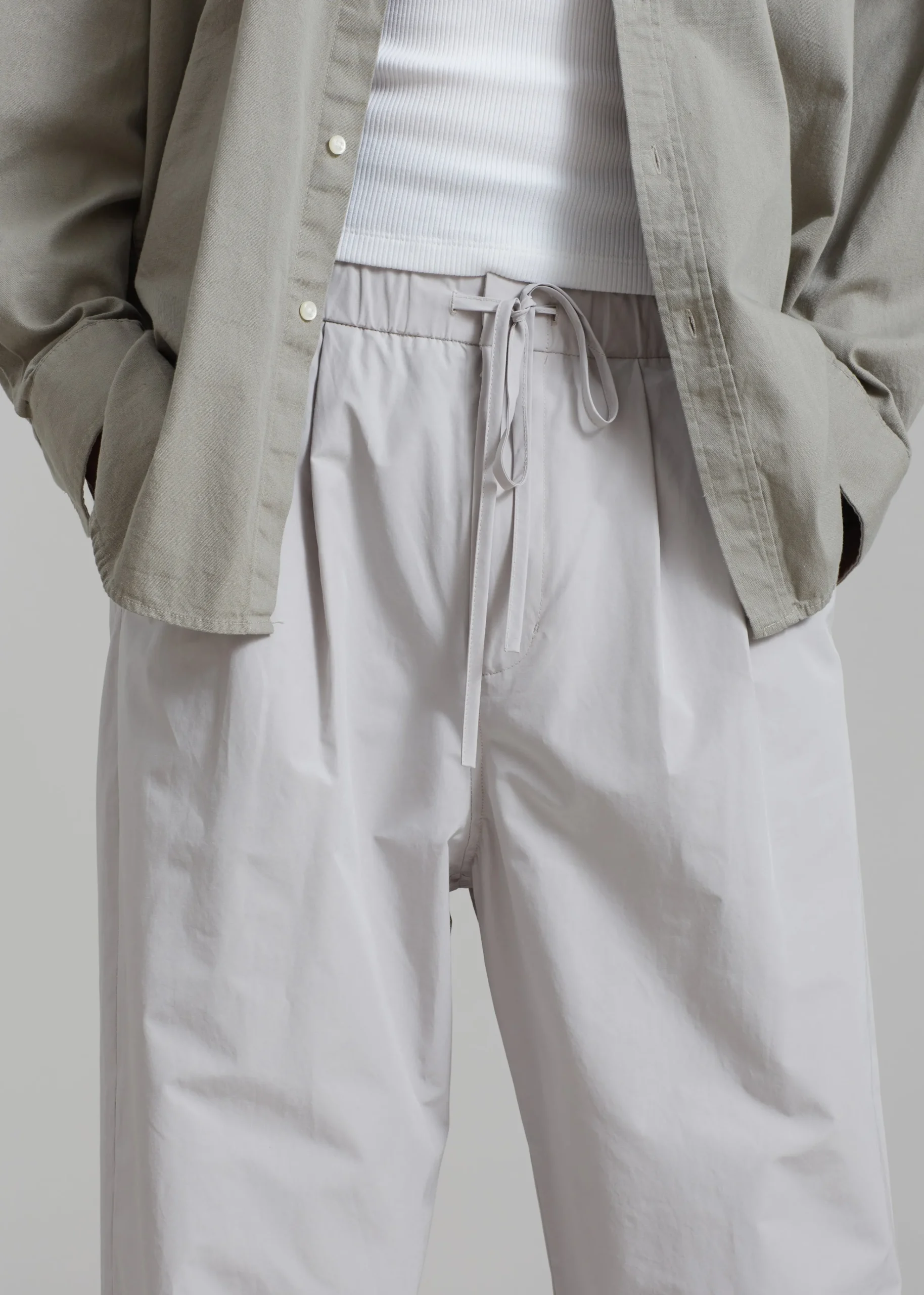 The Frankie Shop Amomento Drawstring Pants Grey Discount