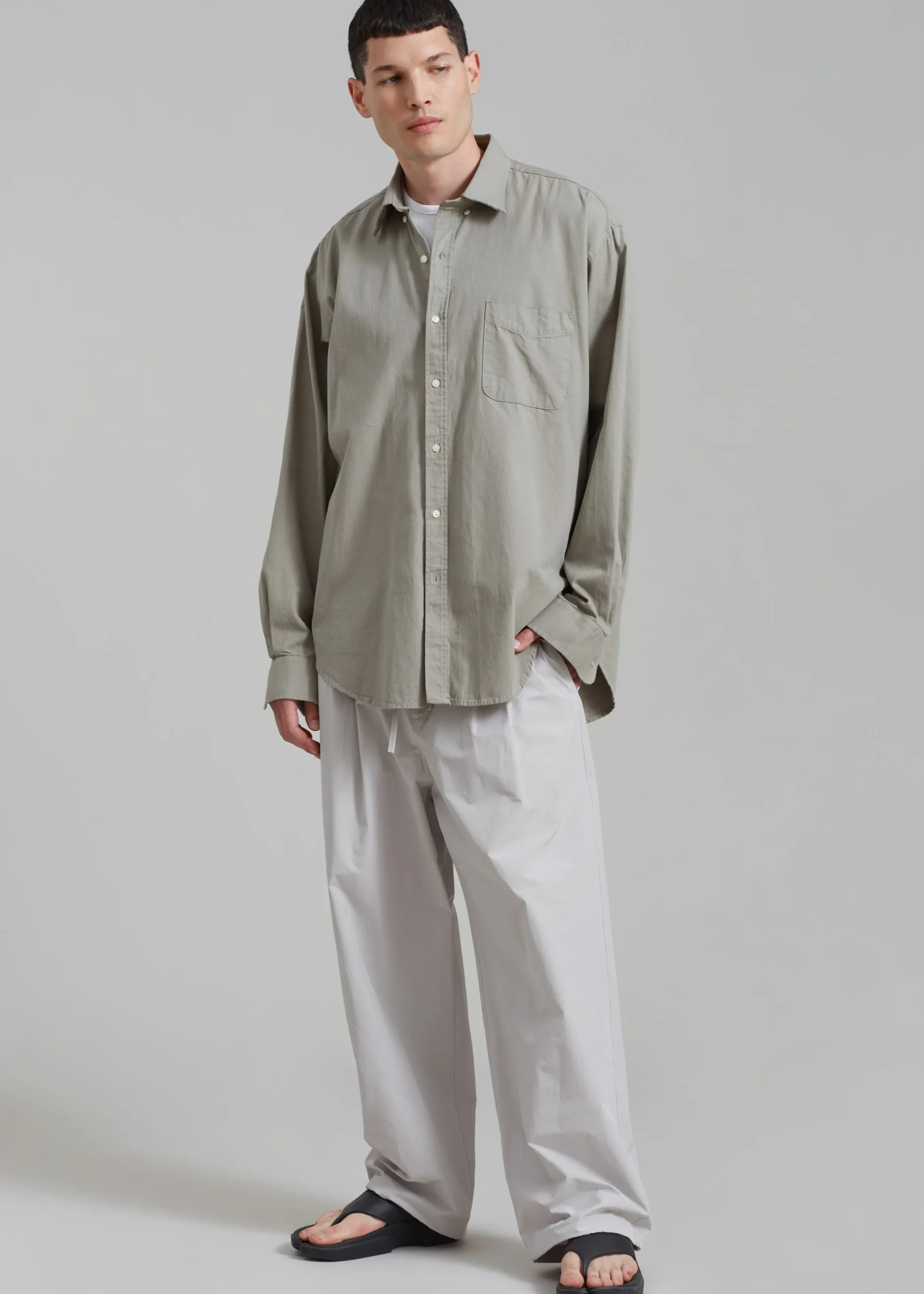 The Frankie Shop Amomento Drawstring Pants Grey Discount