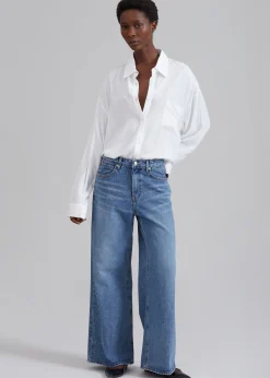 The Frankie Shop Amsterdam Wide Jeans Medium Wash Best