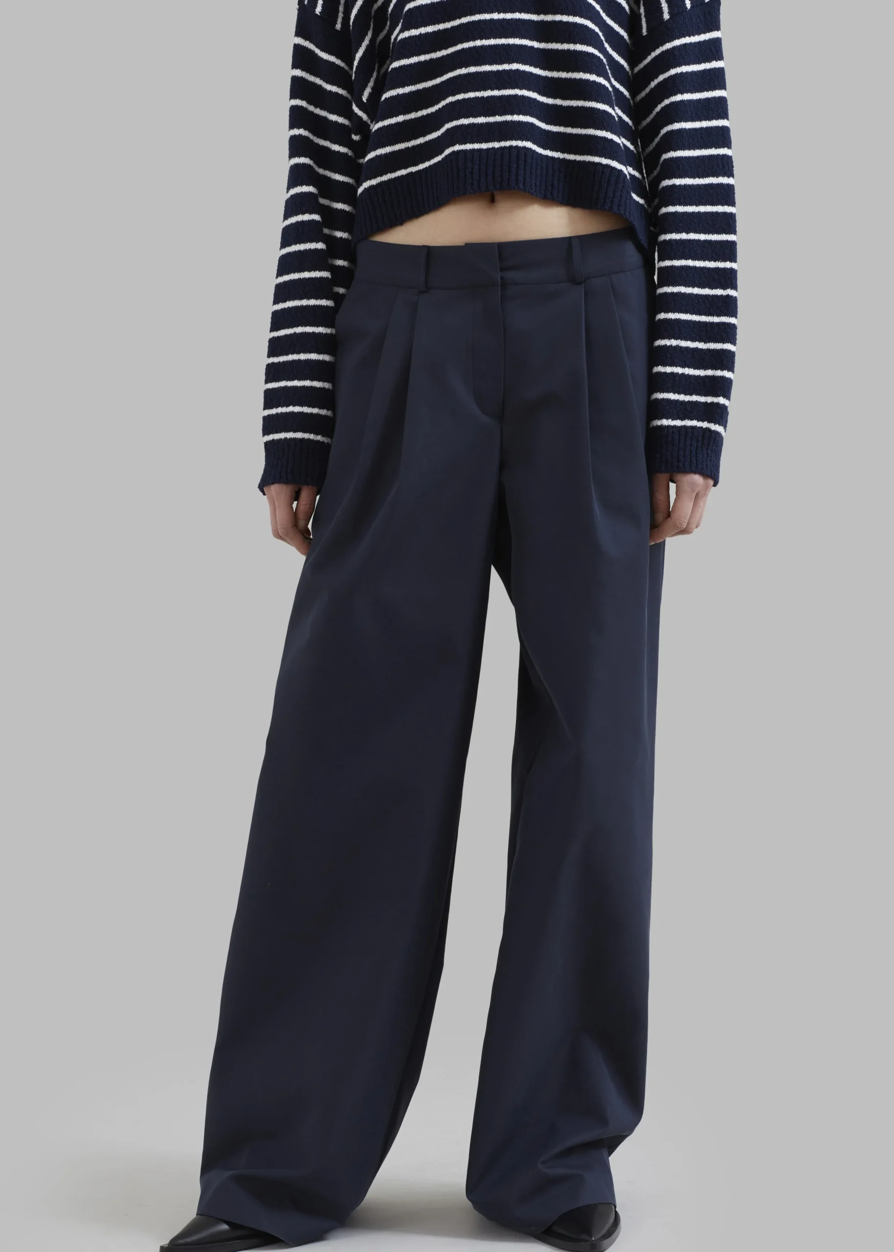 The Frankie Shop Anderson Pants Dark Navy Clearance