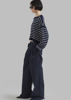 The Frankie Shop Anderson Pants Dark Navy Clearance