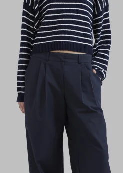 The Frankie Shop Anderson Pants Dark Navy Clearance