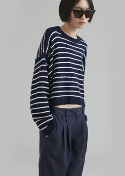 The Frankie Shop Anderson Pants Dark Navy Clearance