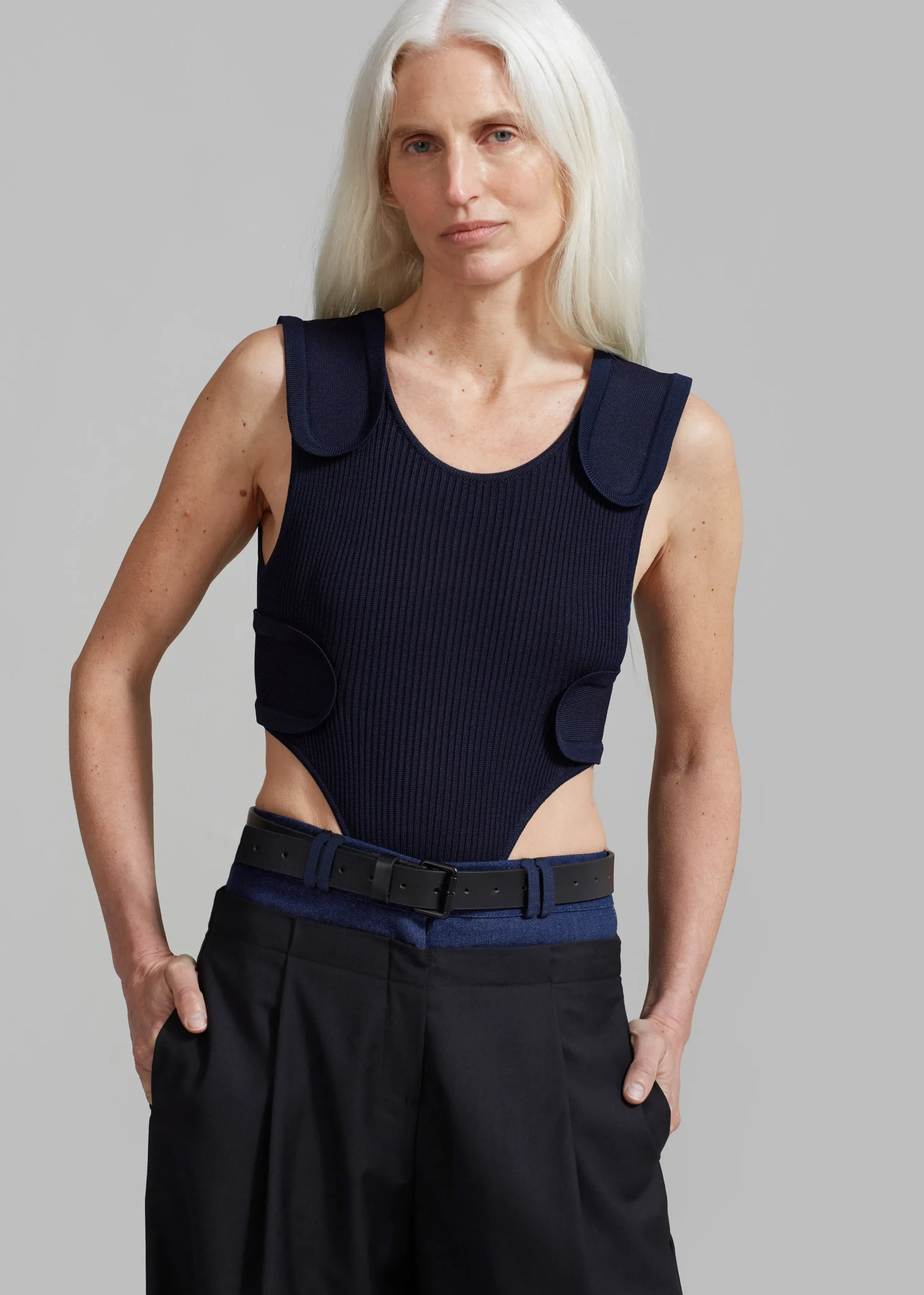 The Frankie Shop Andie Contrast Pants Black Clearance
