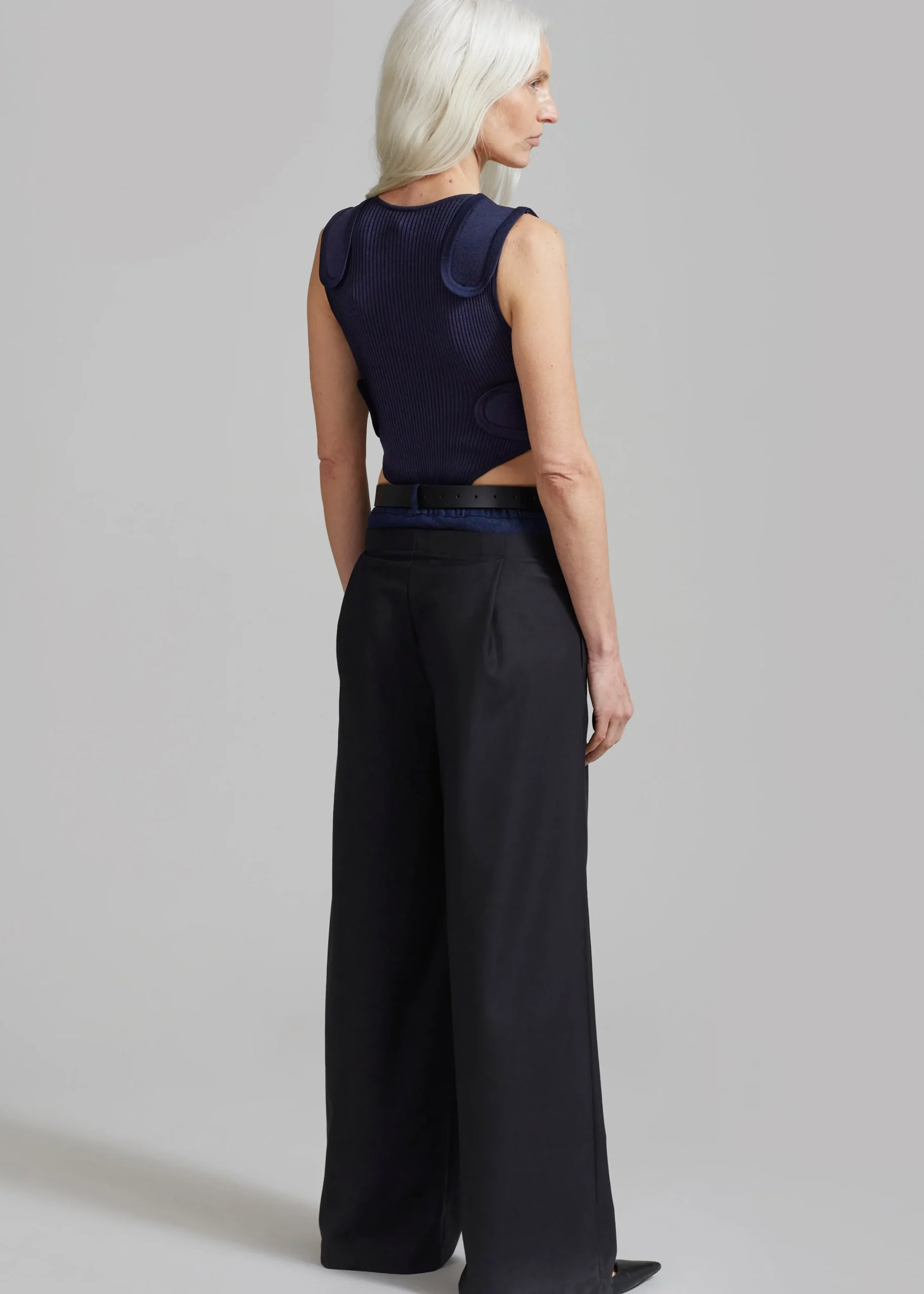 The Frankie Shop Andie Contrast Pants Black Clearance