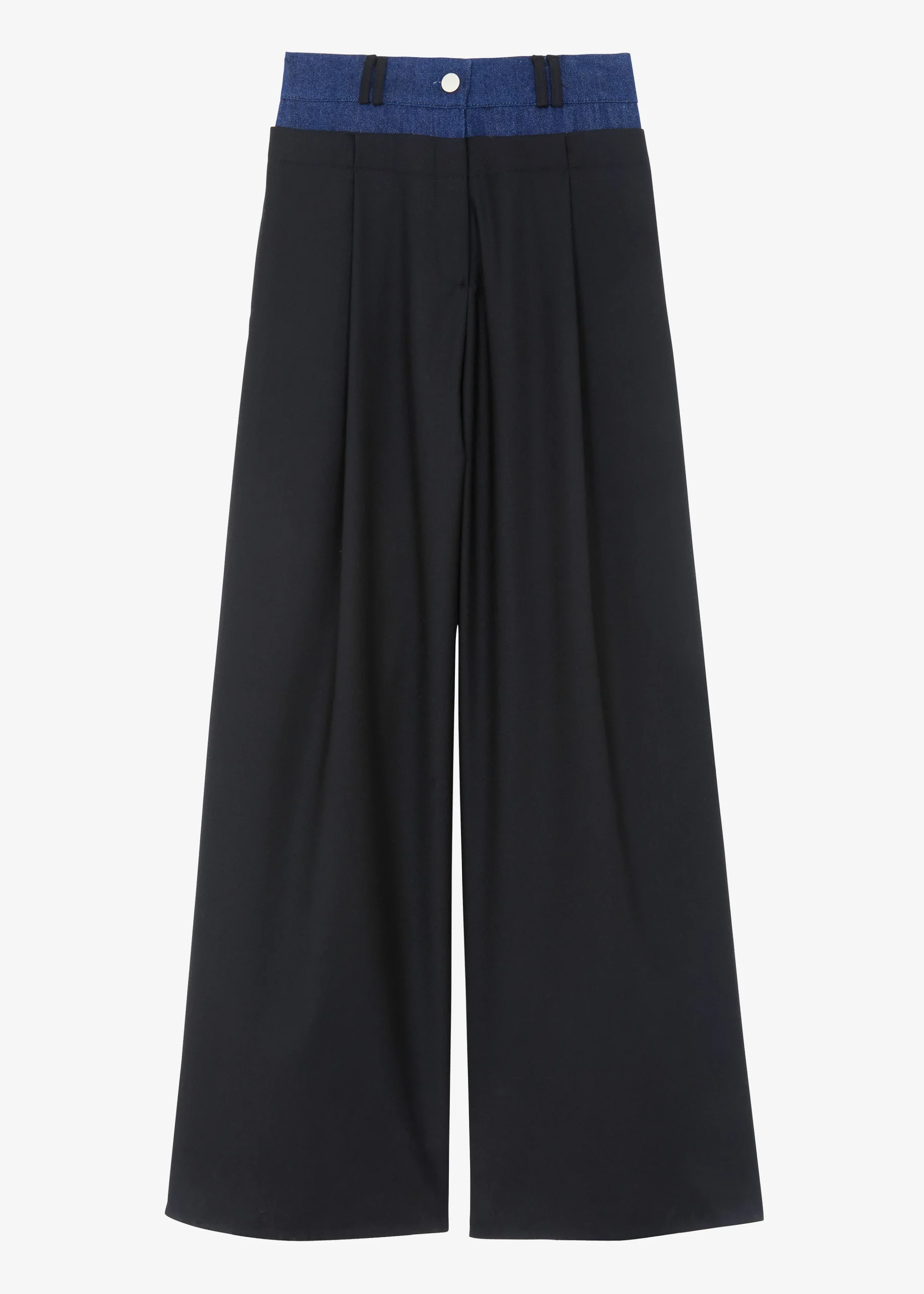 The Frankie Shop Andie Contrast Pants Black Clearance