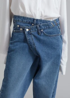 The Frankie Shop Andrea Denim Pants Medium Wash Discount
