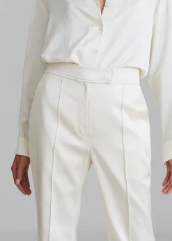The Frankie Shop Angelica Flare Pants Ivory