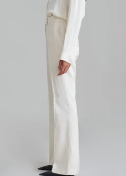 The Frankie Shop Angelica Flare Pants Ivory