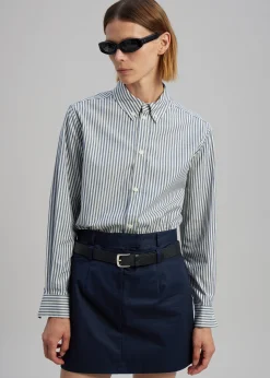 The Frankie Shop Anita Mini Skirt Navy Best