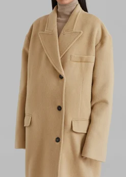 The Frankie Shop Anya Oversized Coat Camel Outlet