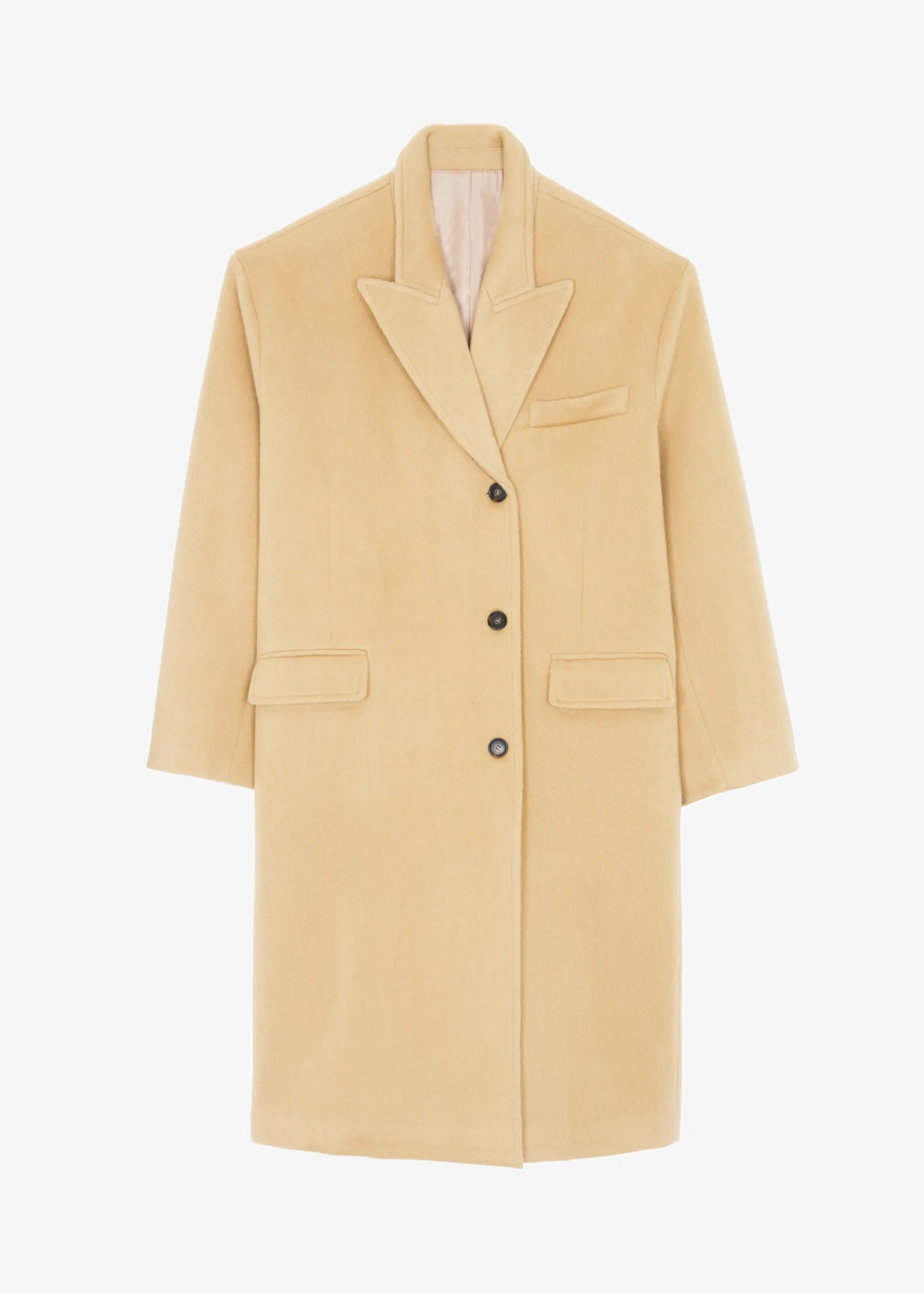 The Frankie Shop Anya Oversized Coat Camel Outlet