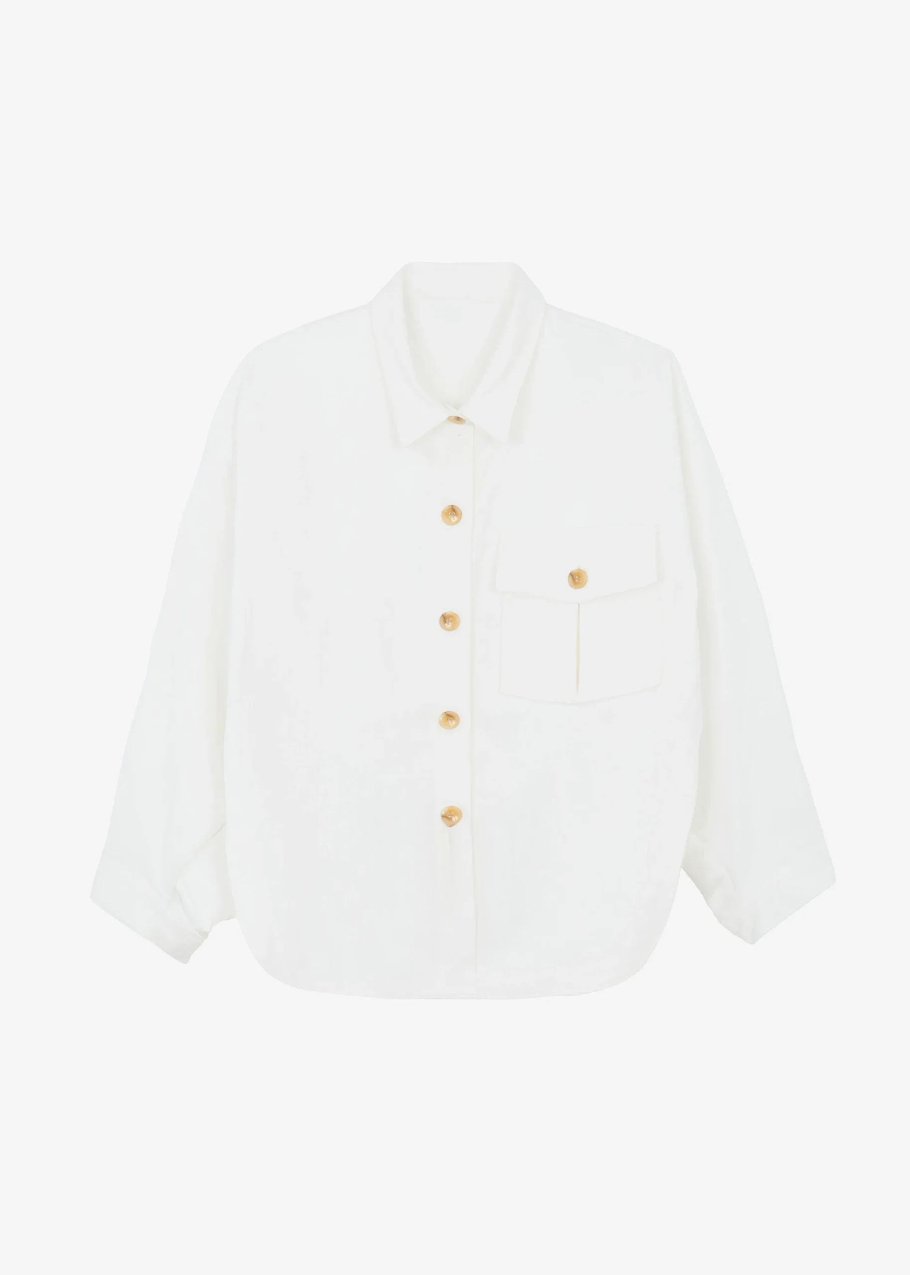 The Frankie Shop Arden Overshirt Cream Sale