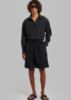 The Frankie Shop Arel Buckle Shorts Black Hot