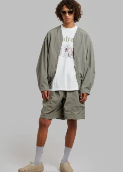 The Frankie Shop Arel Zipper Jacket Olive Outlet