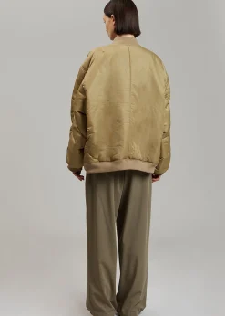 The Frankie Shop Astra Bomber Jacket Olive Hot
