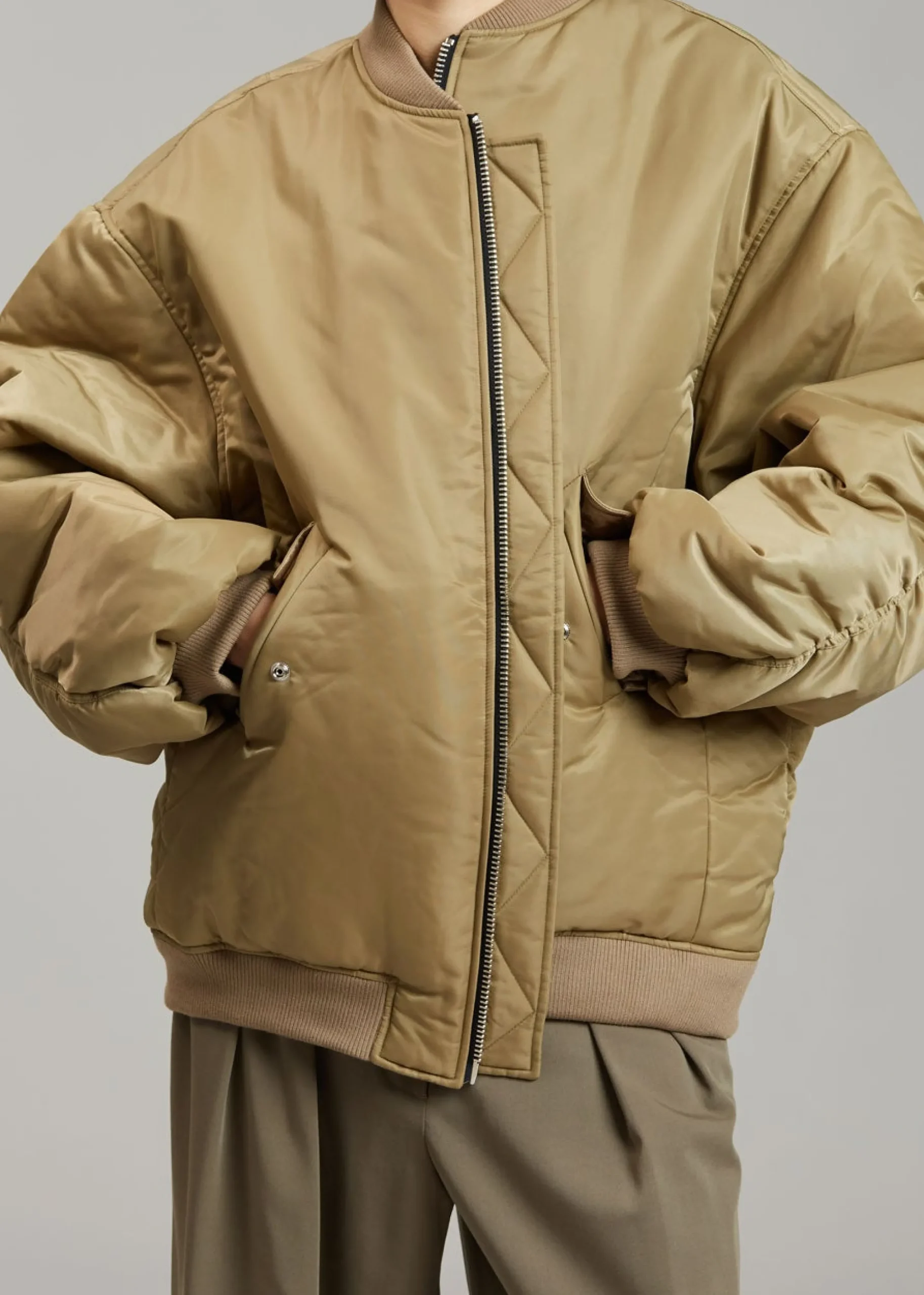 The Frankie Shop Astra Bomber Jacket Olive Hot
