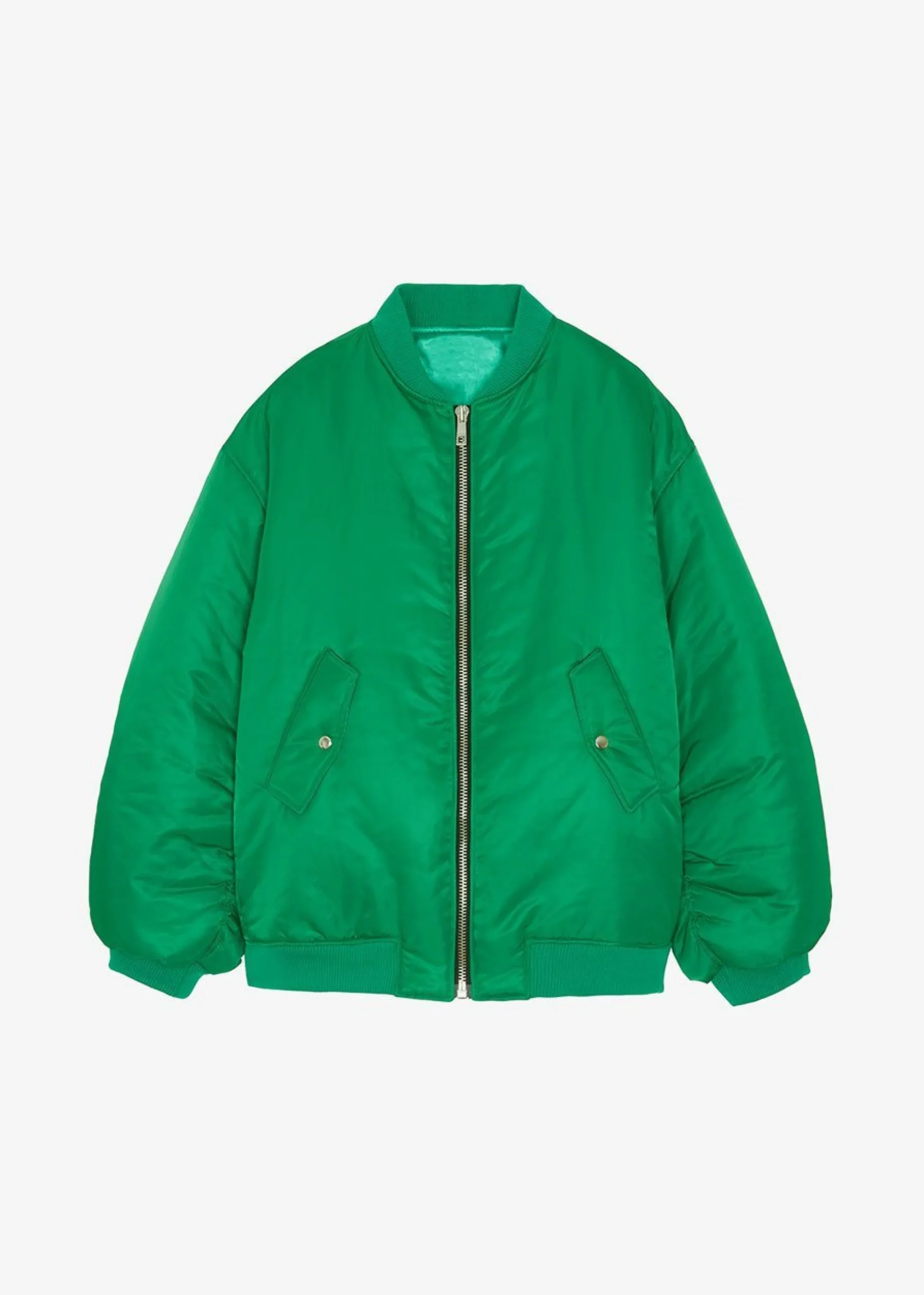 The Frankie Shop Astra Bomber Jacket Kelly Green Clearance