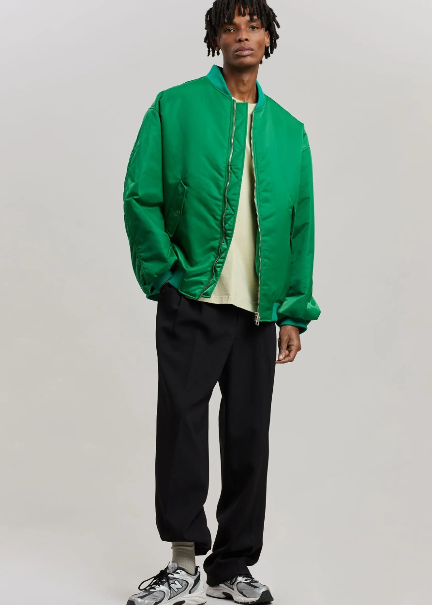 The Frankie Shop Astra Bomber Jacket Kelly Green Clearance