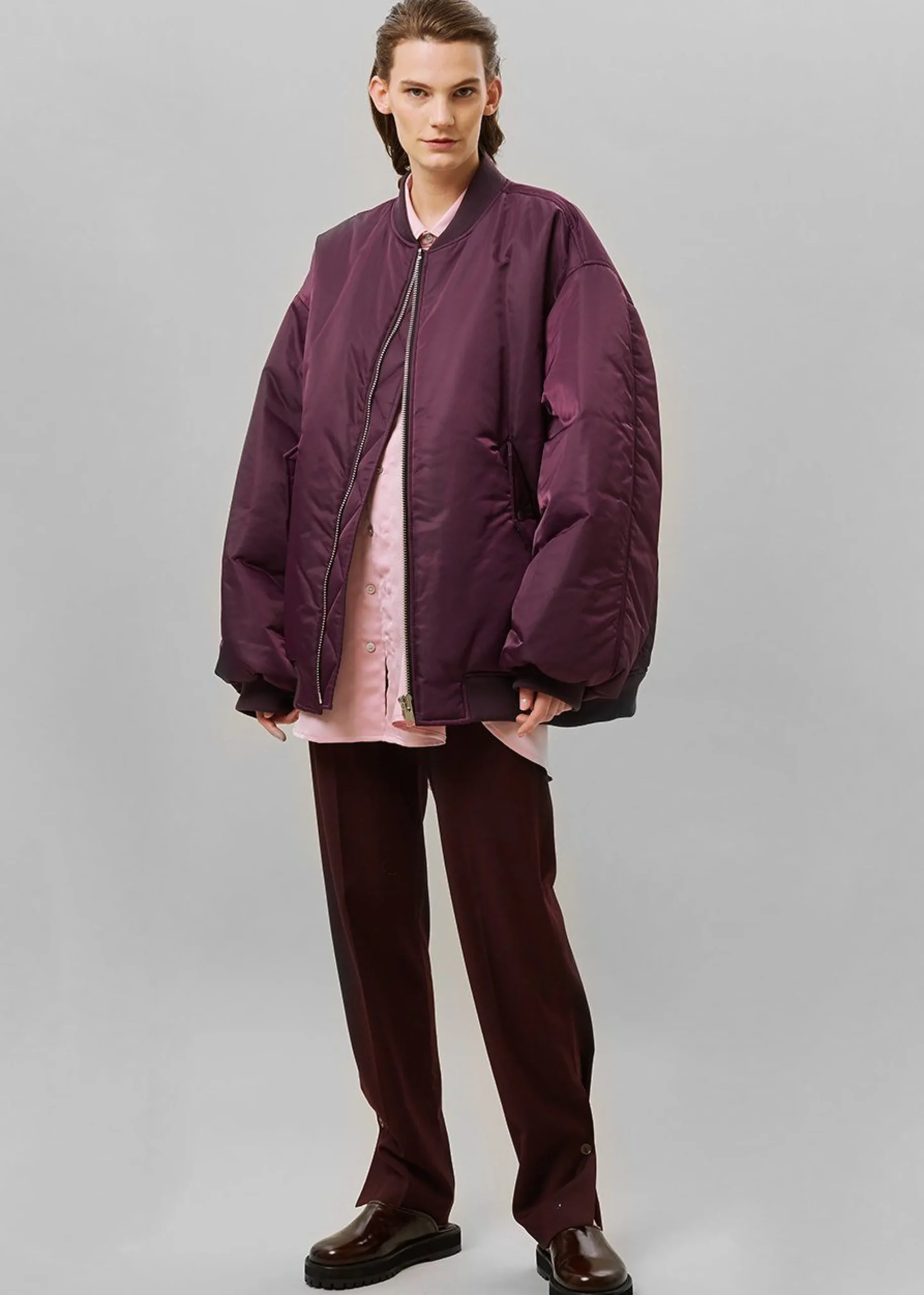 The Frankie Shop Astra Bomber Jacket Royal Purple Outlet