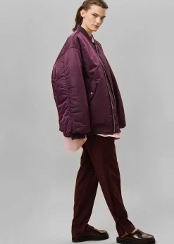 The Frankie Shop Astra Bomber Jacket Royal Purple Outlet