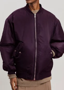 The Frankie Shop Astra Bomber Jacket Royal Purple Outlet