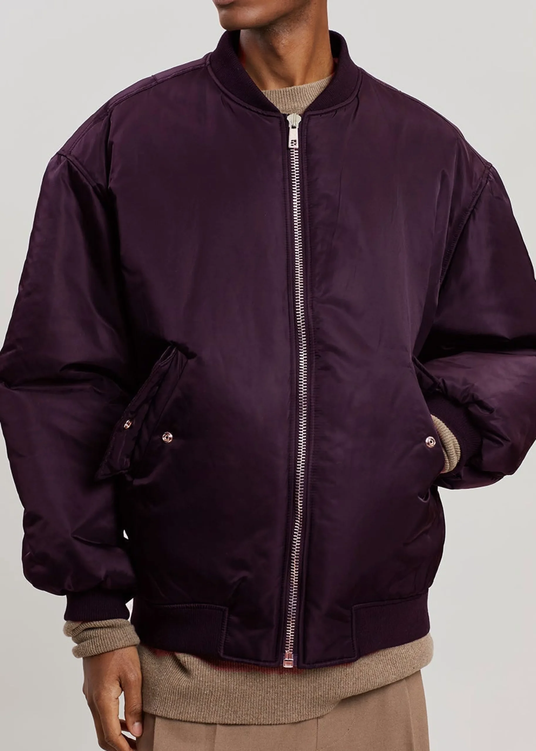 The Frankie Shop Astra Bomber Jacket Royal Purple Outlet
