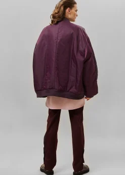 The Frankie Shop Astra Bomber Jacket Royal Purple Outlet