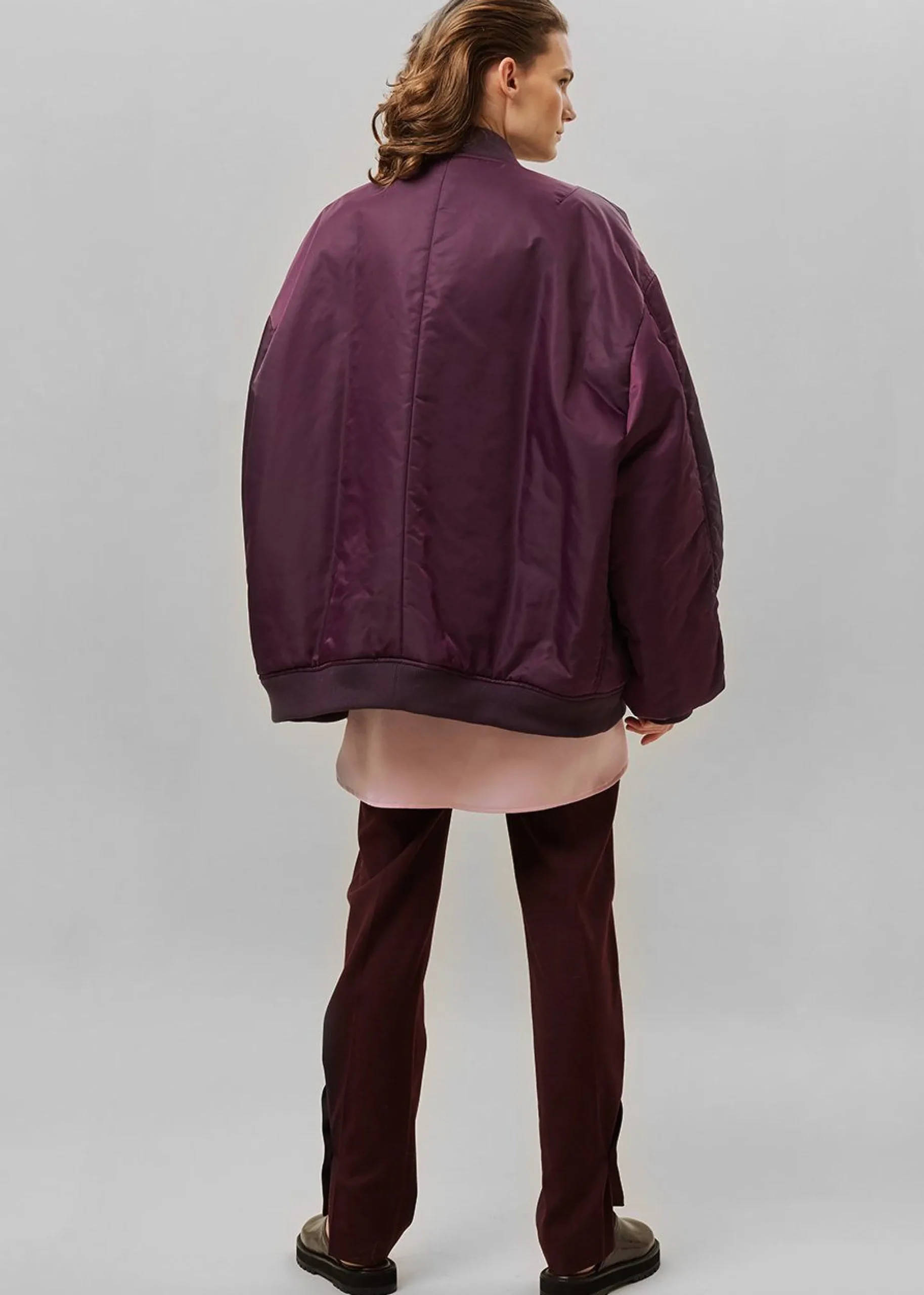 The Frankie Shop Astra Bomber Jacket Royal Purple Outlet