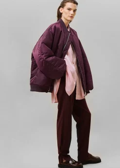 The Frankie Shop Astra Bomber Jacket Royal Purple Outlet
