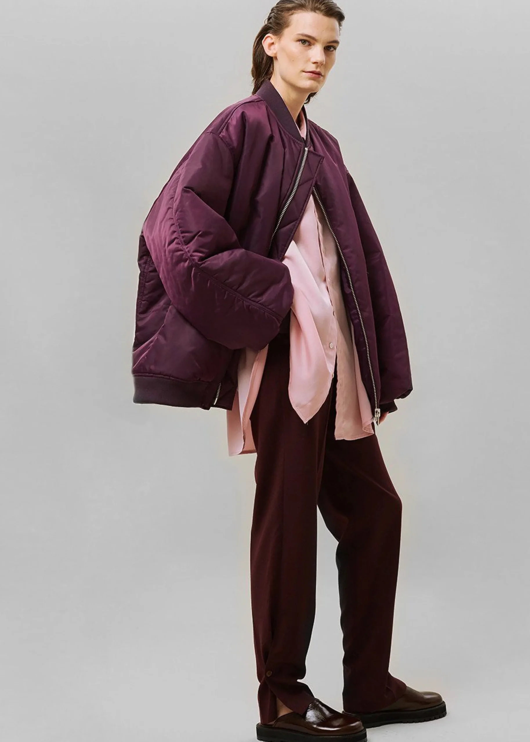 The Frankie Shop Astra Bomber Jacket Royal Purple Outlet