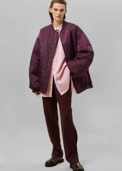 The Frankie Shop Astra Bomber Jacket Royal Purple Outlet