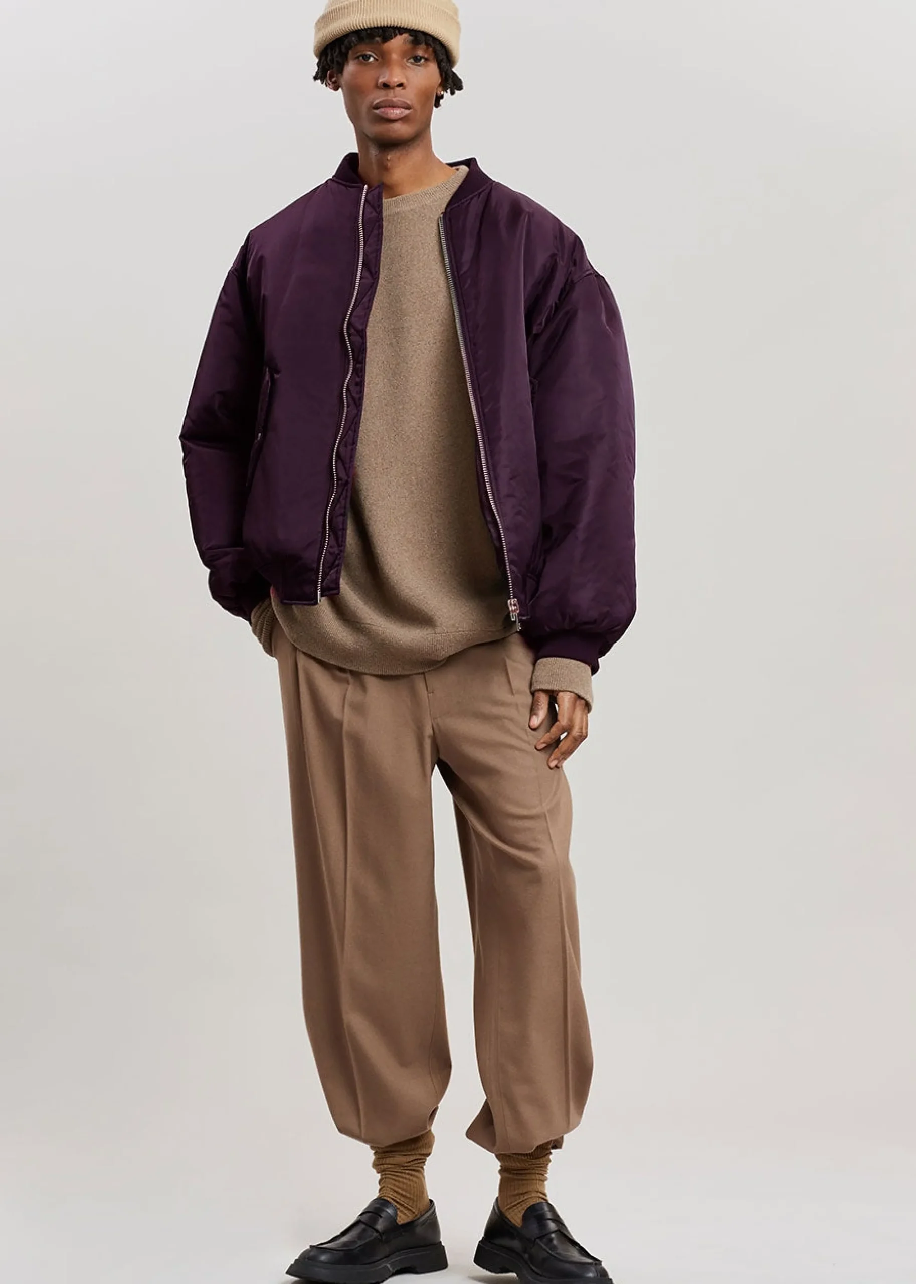The Frankie Shop Astra Bomber Jacket Royal Purple Outlet